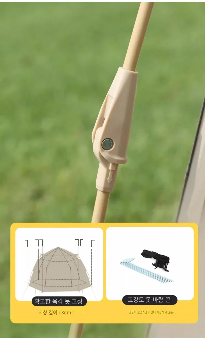 5-9 Person Outdoor Folding Tents Instant Pop Up Tent Portable Automatic Waterproof Camping Tent with Canopy for Hiking Picnic