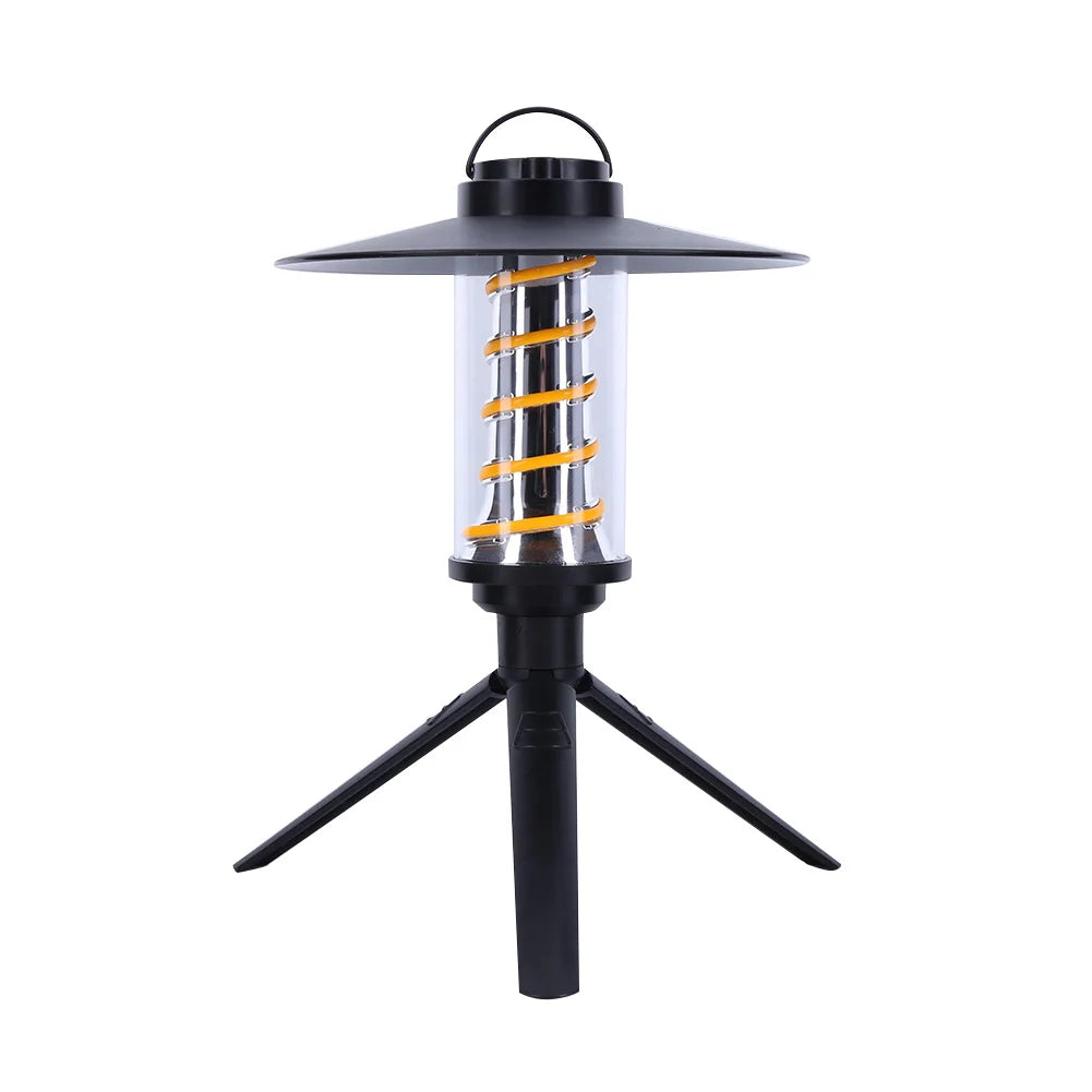 LED Camping Lamp Portable Dimmable Waterproof Tent Lantern Lamp Type-C Charging Emergency Light Outdoor Novelty Camping Supplies