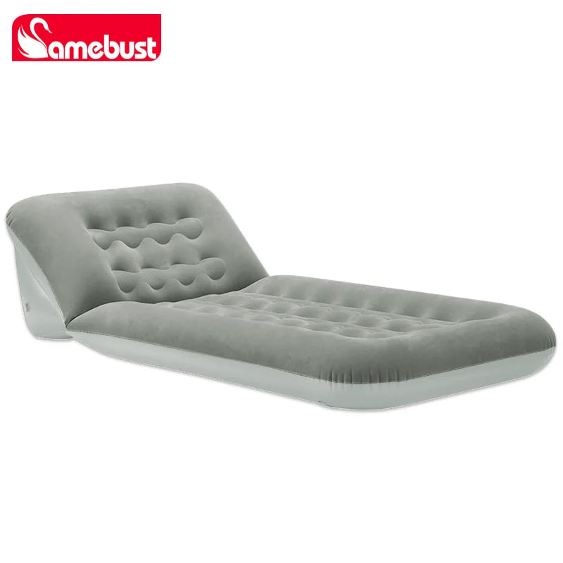 Camebust Outdoor Camping Inflatable Mattress Sleeping Pad with Pillows Adjustable Air Mat for Hiking