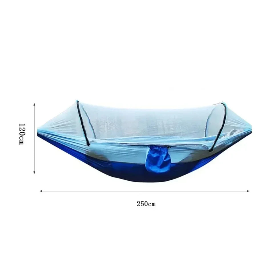 2 Person Outdoor Camping Hammock with Mosquito Net Portable Comfortable Sleeping Tent Hammock Outdoor Furniture Bed