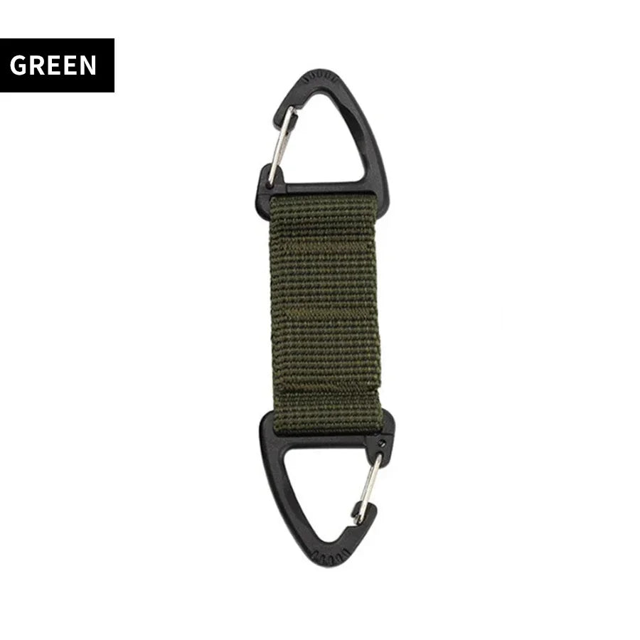 Outdoor Tools Camping Carabiner Hook Hiking Webbing Buckle Belt Clip Hanging Keychain Climbing Survival Equipment 1pcs