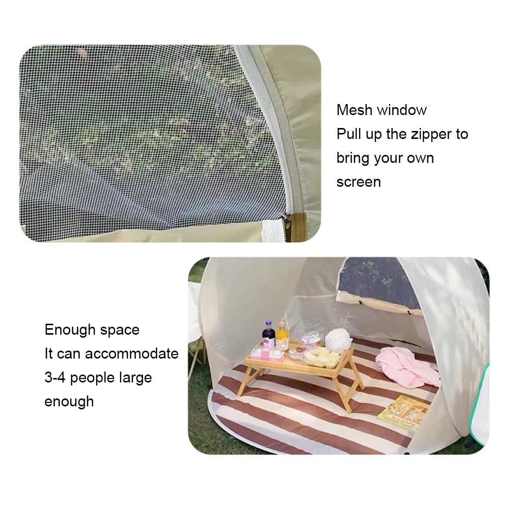Outdoor Portable Camping One Click Open Tent Large Space Sunshade Beach Sun Shelter Tent Garden Beach Tent Baby Tent Outdoor