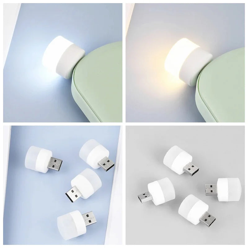 USB Light 5V 1W Usb LED Lamp Eye Protection Reading Light Computer Reading Lamp Mobile Power Charging Book Lamps Night Light