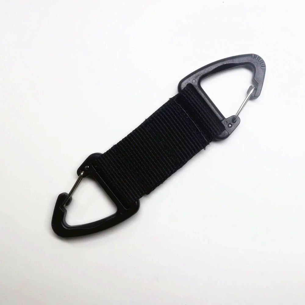 Outdoor Tools Camping Carabiner Hook Hiking Webbing Buckle Belt Clip Hanging Keychain Climbing Survival Equipment 1pcs