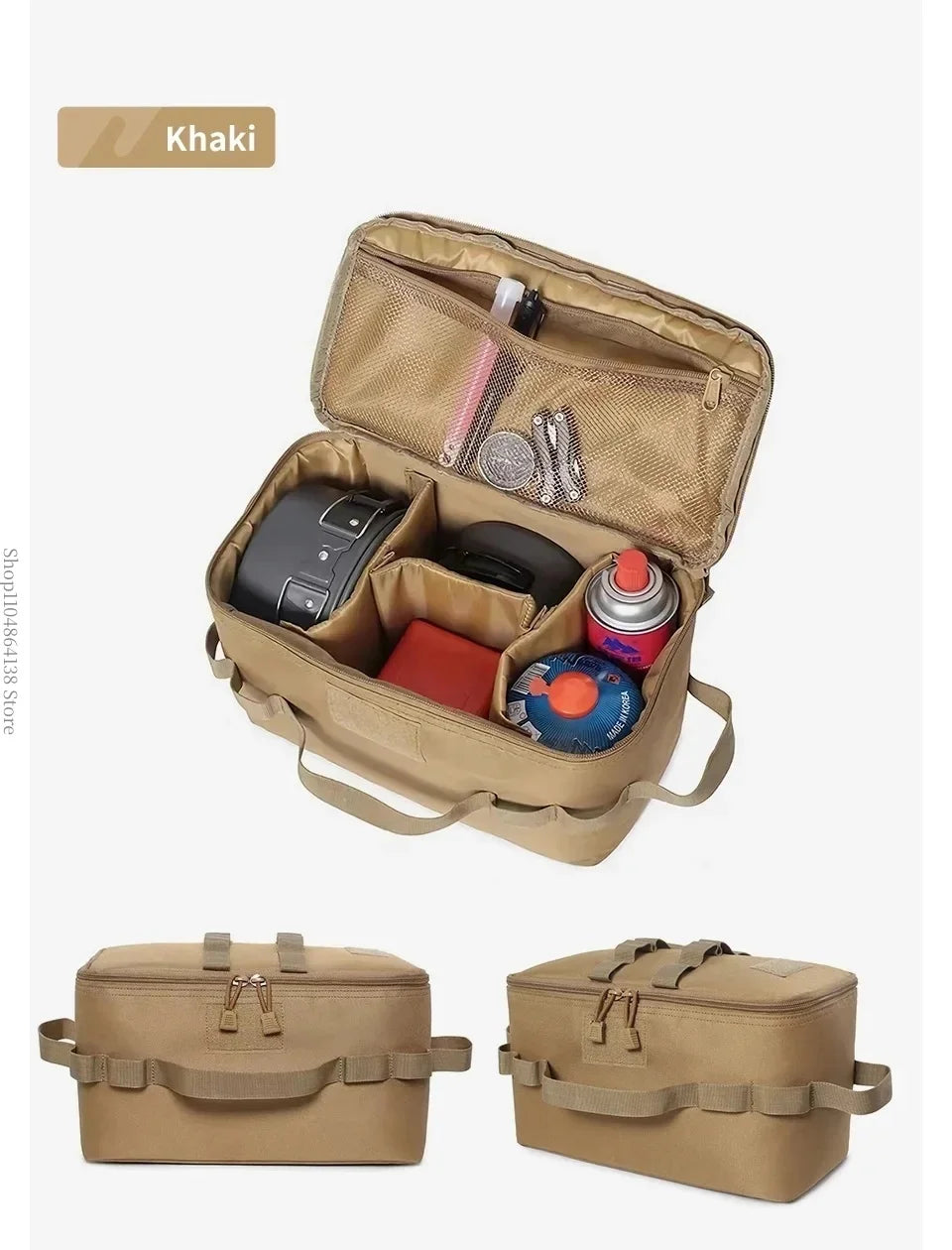 Camping picnic bag - outdoor storage bag - foldable multi-purpose tactical carry bag - picnic bag - large capacity shoulder bag