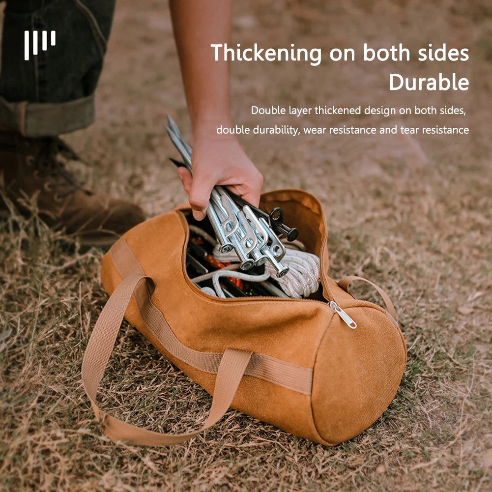 Camping Tools Storage Bag Large Capacity Camping Tool Organizer Bag Portable Tent Peg Ground Nail Holder Bag for Outdoor Camping