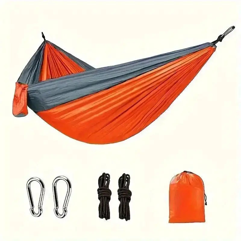 Outdoor Camping Hammock Portable Hammock Beach Backyard Courtyard Hiking Anti Rollover Double Hammock Outdoor Camping Equipment