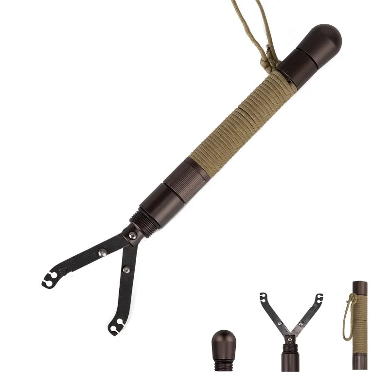 Hiking Stick Outdoor Camping DIY Self Defense Stick Handle Tool Accessory Shovel Extra Handles Axe Extended Tool