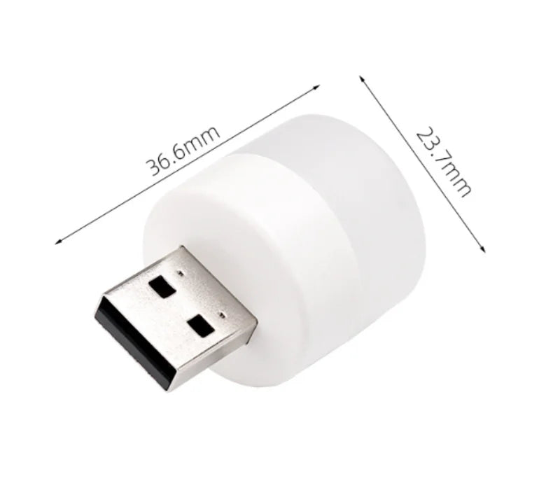 2 PC USB Night Light Set,Portable Bedroom Bedside Night Lighting,Mini Energy-saving Lamp,Eye-friendly Sleep Atmosphere Lamp