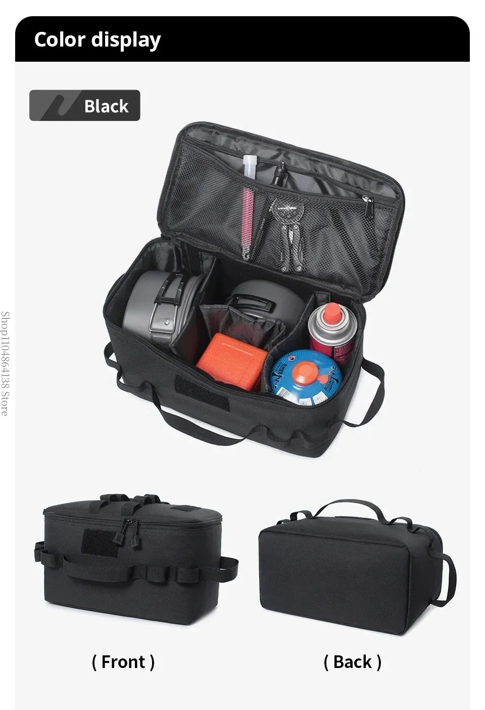 Camping picnic bag - outdoor storage bag - foldable multi-purpose tactical carry bag - picnic bag - large capacity shoulder bag