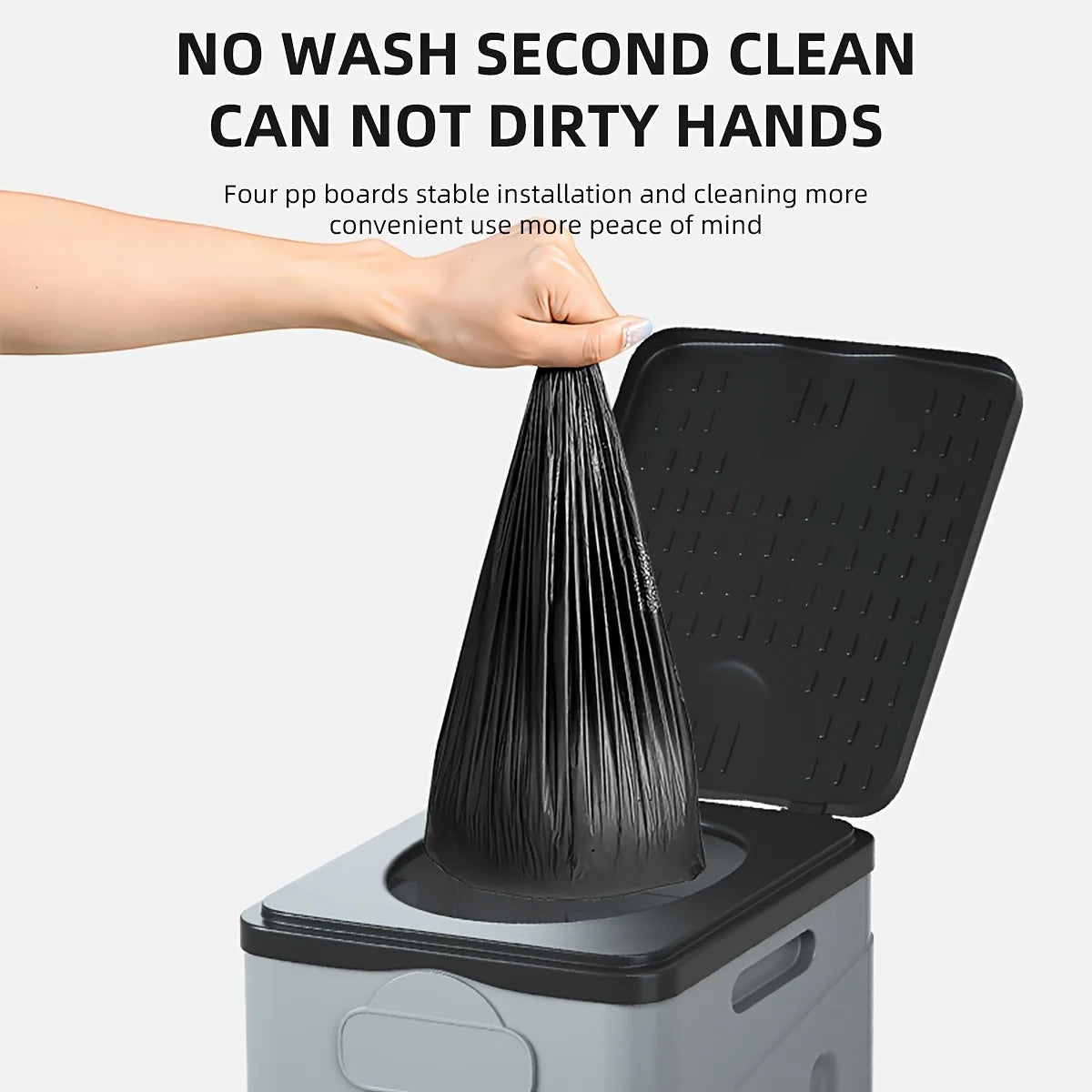 Portable Camping Toilet Foldable Camping Travel Toilet Collapsible Portable Potty for Camping Road Trips Emergency Car Use