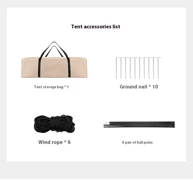 Lohascamping Large Camping Air Tent for 4-5 people Air shelter Dome tent Family Hiking  inflatable One-touch tent Outdoor Tent